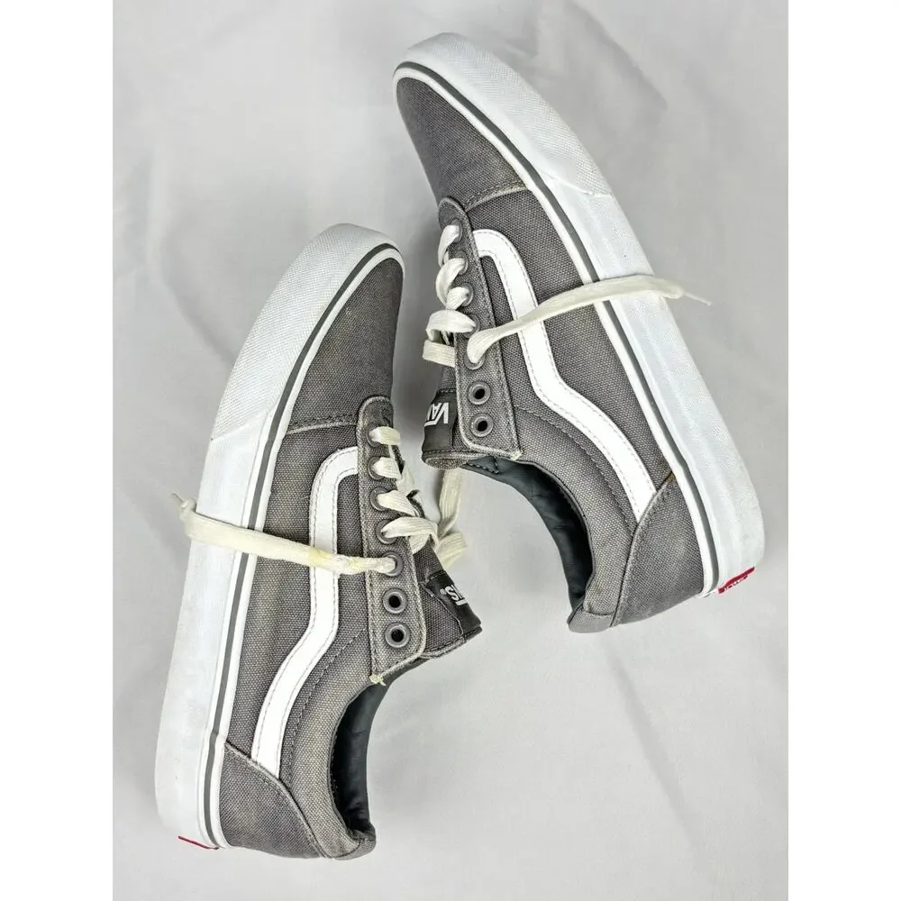 Vans Old Skool Off The Wall Sneakers Mens Sz US 8 Gray Canvas Skate Shoes 500714